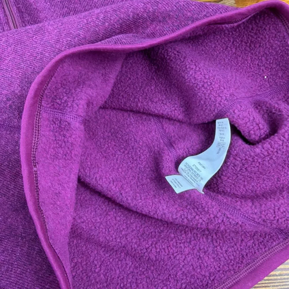 Women’s Patagonia Better Sweater 1/4 Zip Pullover Fleece Jacket Small Merlot